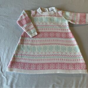 Gymboree - Pink and Cream Knit Dress